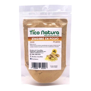 jengibre polvo bolsa doy pack tico natura 50 grs