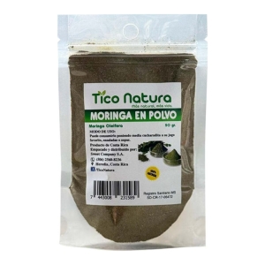 moringa en polvo bolsa doy pack tico natura 50 grs