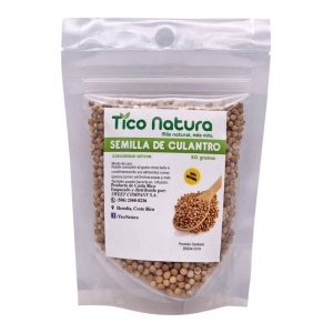 semilla de culantro bolsa doy pack tico natura 50 grs