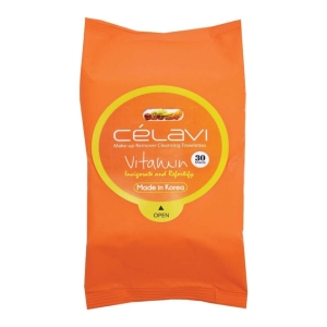 toallitas desmaquillantes vitamina c cÉlavi x 30 paÑitos